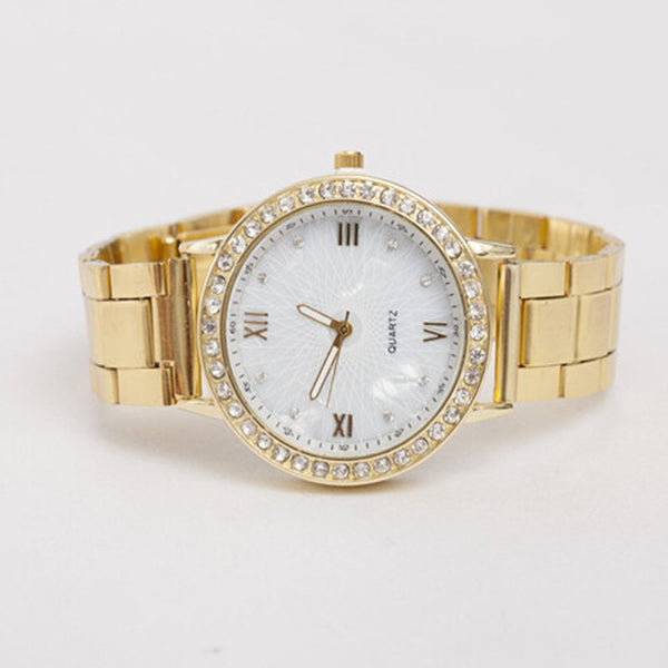 Theia Crystal Gold Quartz Watch