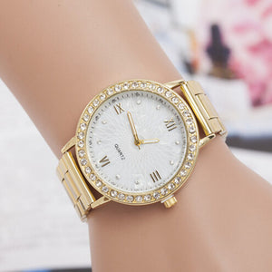Theia Crystal Gold Quartz Watch