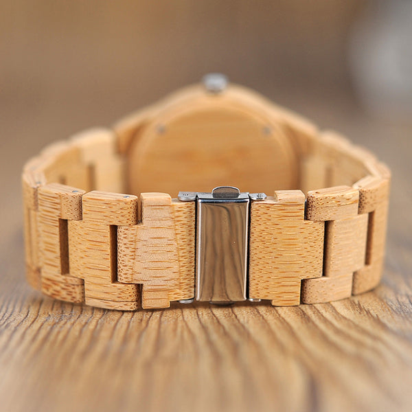 Ganesha Bamboo Wrist Watch